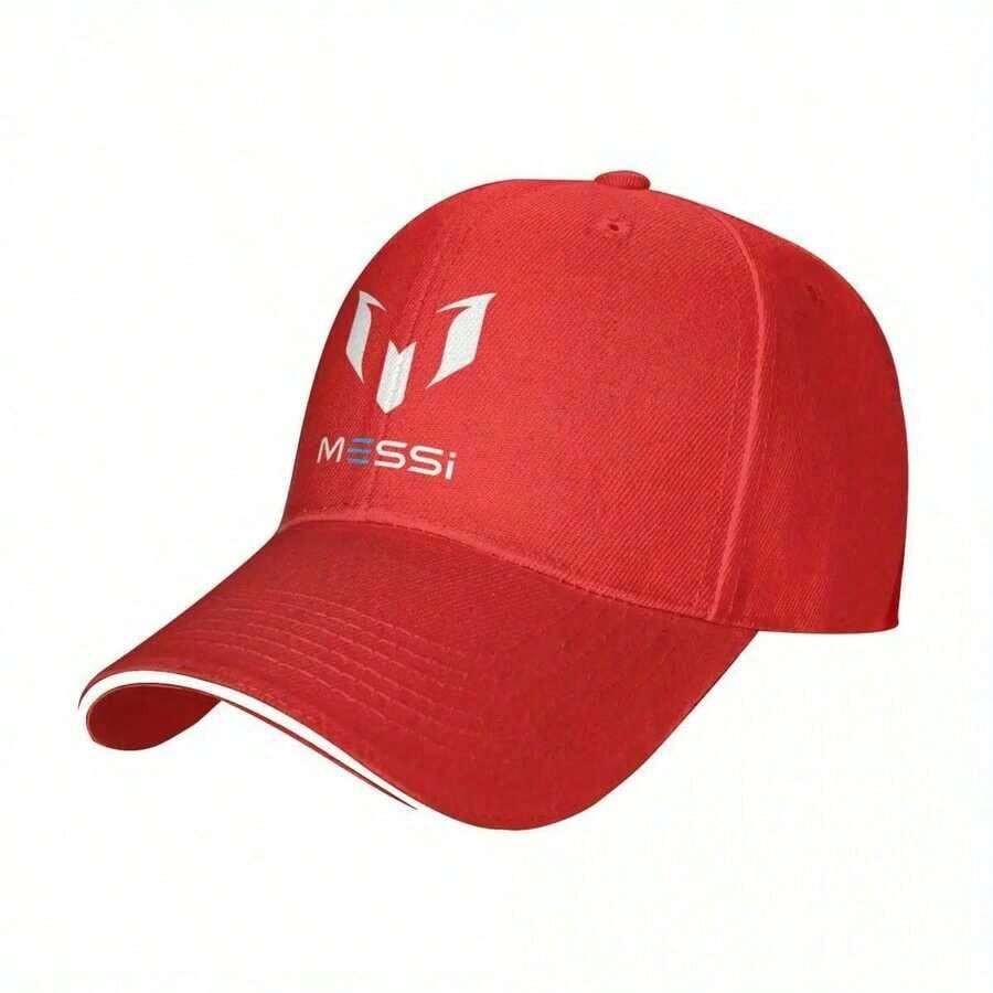Messi Soccer Baseball Cap - Lightweight Adjustable Dad Hat With Messi Logo, Black/White Sporty Design For Men & Women, Perfect For Sports, Travel, And Outdoor Activities, Sports Cap |   Sporty Cap |   Lightweight Hat, Messi, Tomorrow X Together Product, Men'S Baseball Cap Hp, Hp Pink Printed Hat,  Briatore Cap F, Txt Item/Album, Cap/Hat For Men - 紅色 - 查看 1