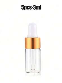 10个1/2/3/5/10毫升精油玻璃滴管空瓶样品瓶，带玻璃滴管，可用作眼药水滴管瓶、香水芳香疗法化妆品容器、旅行容器等，非常适合旅行、徒步、度假、日常通勤、办公室或学校使用，也是送给家人、朋友和爱人的理想礼物，尤其适合圣诞节。 - 彩色 - 查看 21