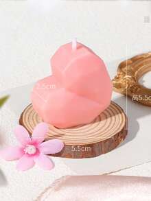 3D Heart-Shaped Scented Candle, Rose Fragrance, Red Heart-Shaped Aromatherapy Candle, Handmade With Soy Wax Blend. Romantic Valentine's Day, Perfect For Expressing Love. Handmade Creative Heart-Shaped Scented Candle, Ideal For Valentine's Day Gift, Home Decor, And Creating Holiday Ambiance. - Multicolor - View 5