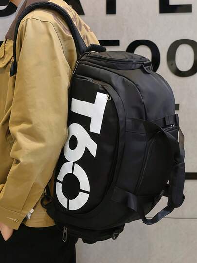 大容量运动旅行包，带鞋仓和拉链封口，多隔层健身背包，耐用行李包，男女通用健身包，瑜伽健身训练旅行包，户外旅行配件