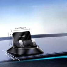 1pc/2pcs LCARS Dashboard Rotary Navigation Phone Holder, Rotation Bracket, Advanced Non-Slip Pad, Universal Car Mount - one-size - View 16