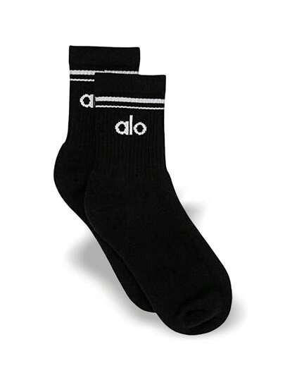Unisex Sports Socks Sweat Absorption Breathable Warmth Decoration Versatile Logo Solid Good Elasticity Easy To Wash Quick Dry Sports Outdoor Running Yoga Daily School Unisex Black A0480U-BLACK