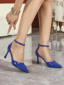 2025 Women's Pointed Toe High Heel Fashion Pumps,Mothers Day Gift - Blue - View 5