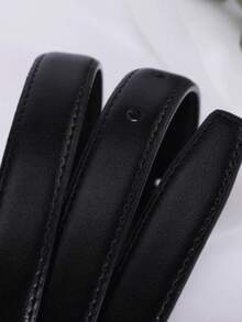 Fashionable Genuine Leather Skinny Belt, Decorative Belt For Photo Shoot, High-Quality Waist Belt Suitable For Jeans - Multicolor - View 9