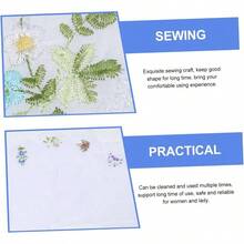 LIFKOME Pauelo Bordado De Mujer Dama Pauelo Pauelos De Mujer De Algodn Damas Pauelo Mascadas Mujer Paoletas Para Mujer Pauelo De Flores Pauelo De Algodn - 1 - Ver 4