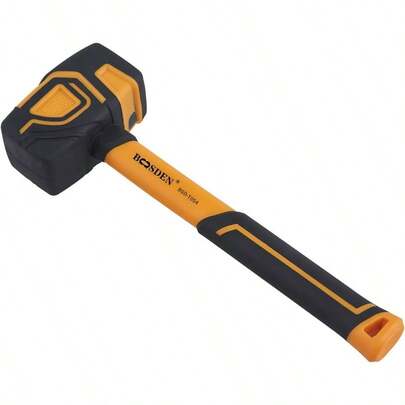 Rubber Mallet, 36 Oz Rubber Mallet Hammer, Rubber Hammer With Hook, Mallet Hammer With Solid Grip Handle, Soft Face Hammer, No Damage Flooring, Woodworking And Camping