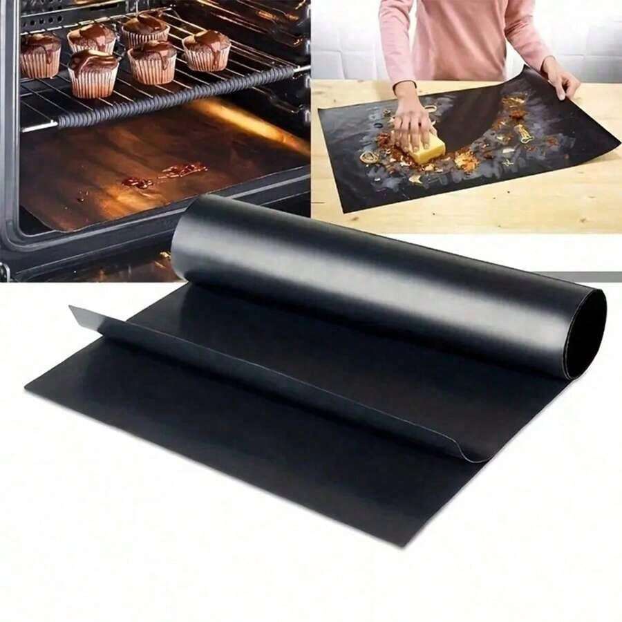 2 Pieces Oven Liner Set, Easy Cleaning And Protection. Non-Stick, Heat-Resistant Baking Mats Suitable For Oven/Stove Bottom, Fit For Home And Outdoor Camping BBQ - Nhiều màu - Xem 1