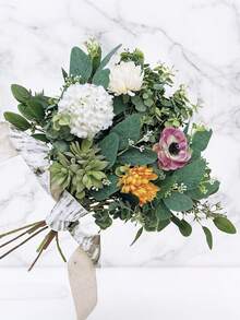 12pcs Mixed Artificial Oval Eucalyptus Leaves, Stems And Sprays, Suitable For Vases, Floral, Wreaths, Bouquets, Wedding Green Decor