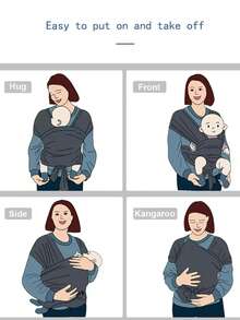 Novo Porta-Bebê Ergonômico, Sling para Recém-Nascido, Amamentação ao Ar Livre, Porta-Bebê Sears, Bolsa de Bebê em Formato de X