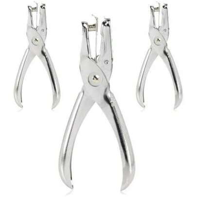 Handheld 1 Hole Punch, 5 Sheet Capacity, Chrome (A7074005S)