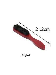 Unisex Boar Bristle Hair & Beard Brush - Fragrance-Free Professional Hairstyling Brush, Suitable For Thick/Thin Hair, Can Clean Ombre Hair And Trim, Create Smooth Hairstyles