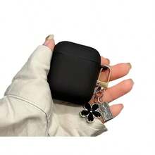 极简哑光透明/黑色软壳耳机保护套，适用于第三代 Pro 耳机，苹果无线蓝牙耳机保护壳 1/2 - 黑色 - 查看 4