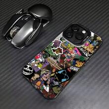 Funda para teléfono con diseño de los , compatible con modelos de  16, 15, 14, 13, 12, 11 Pro Max, X, XR, XS Max, 8 y 7 Plus - Cubierta trasera mate a prueba de golpes, funda para teléfono, carcasa para teléfono - Color 1 - Ver 6