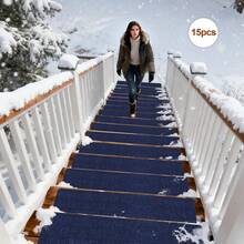 1/4/7/8/15 Pcs Outdoor Stair Treads, Non-Slip Stair Treads For Wooden Steps,Stair Runners For Wood Steps ,Durable Outdoor Stair Mat Non,Stair Treads Non Slip,Indoor And Outdoor Carpet For Stairs, Pet- Outdoor Stair Mat Non-Slip Anti-Scratch -With A Self-Adhesive Backing Stair Treads Reusable Adhesive Backing Prevent Stair Covering Mats From Moving-Stair Treads Easy Installation