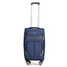 Lightweight Expandable Softside Suitcase,With Spinner Wheels & Bult-In Lock,Resistant Polyester Travel Luggage,Multiple Pockets Luggage - XANH ĐẬM/XÁM - Xem 15