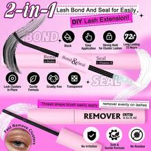 Individual Lashes 320pcs Lash Clusters 40D 9 - 16mm Mix Lash Extension D Curly Eyelash Clusters Eyelash Extension Wispy Cluster Lashes Self Application By 40D - 0.07D, 9 - 16mix - 30D+40D套件 - 查看 7