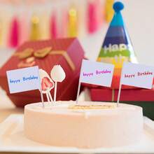 Toothpick Flags - 100 Blank Fruit Skewers For Parties And Events