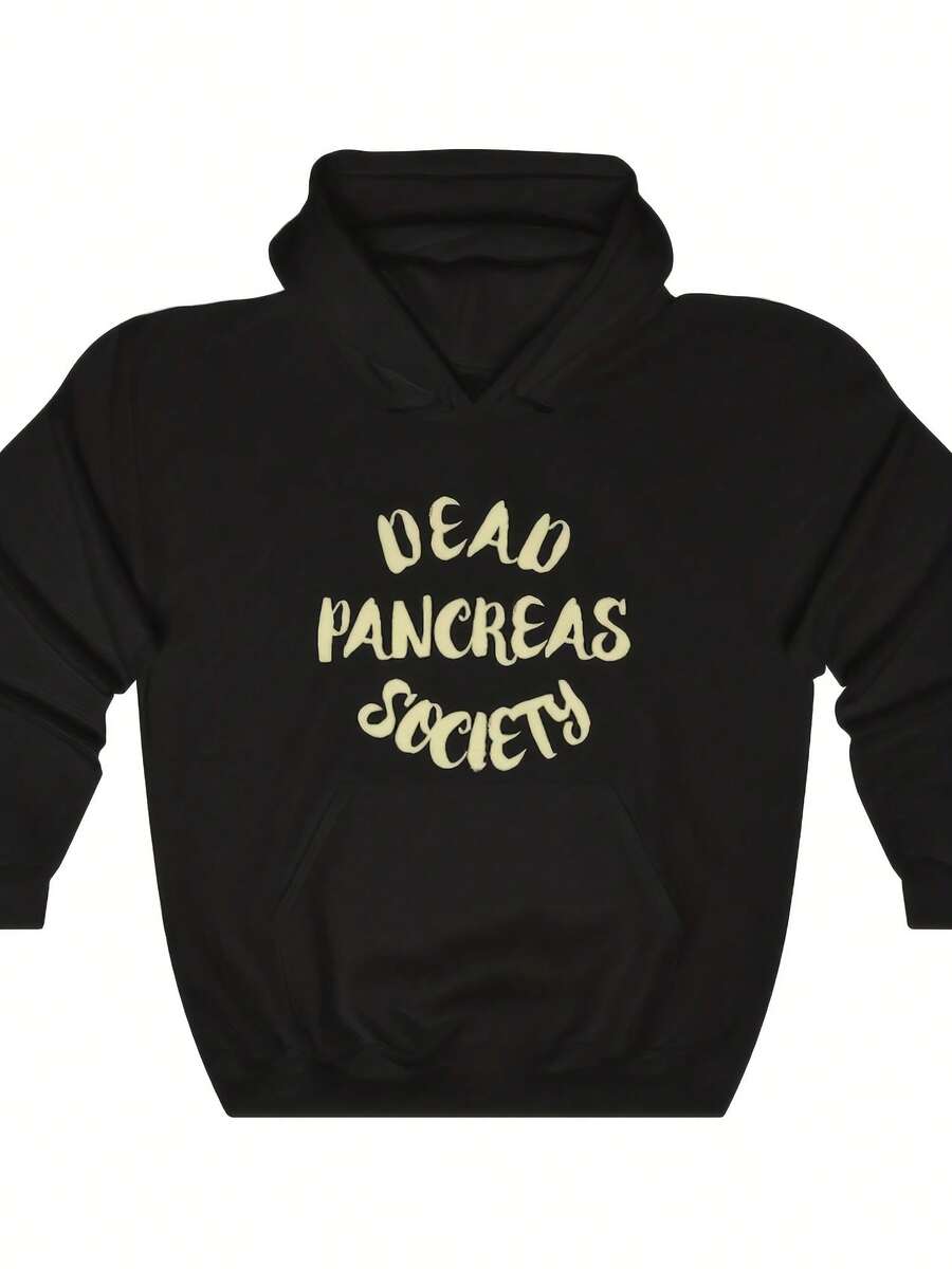 Dead Pancreas Society Hoodie, Funny Type 1 One Diabetes Warrior Diabetic Awareness Port Hooded Sweatshirt Pockets Gift,Autumn/Winter Hoodie Autumn Set - 款式20 - 查看 1