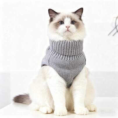 holdhoney 1pc Pet Sweater, Cable Knit Pullover Sweater, Elongated Pet Sweater, Minimalist Style, Couple/Best Friend Design, Suitable For Poodle, Basset Hound, Dachshund, Beagle, Corgi, Long-Bodied Dogs, And Cats
