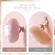 2 in 1 Sunflower Bath Ball, Exfoliating Bath Sponge Cleaning Brush with Suction Cup Women Men 2PCS B - 2 piezas A - Ver 8