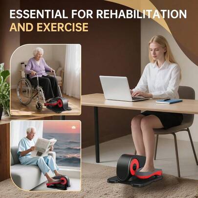 Under Desk Elliptical Machine For Home, Ellipse Leg Exerciser For Seniors,12 Adjustable Speed, Quiet &Amp; Portable Sea...