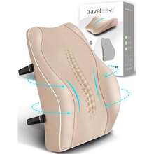 EASE Ergonomic Lumbar Support Cushion, Memory Foam Back Support For Car Seat Office Chair Gaming Chair, Backrest Wi...