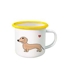 1PC Personalized Customized Dachshund White Mug, Customized Water Cup, Customized Coffee Cup, Customized Halloween, Christmas Gift, Iced Coffee Cup, 24 Dachshund Patterns To Choose From, Customized Iced Coffee Cup - Multicolor - View 53