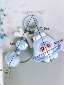 New Cute Big Ear Heart Shaped 3D Keychain, Fashion Cartoon Accessory Bag Charm Key Chain - Multicolor - View 4