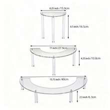 1 件现代透明塑料展示架 - 适用于花店、礼品店的贺卡架，带有通用节日贺卡架，适用于复活节、万圣节、感恩节和情人节装饰周边徽章多层桌面架子展示架透明桌面化妆品收纳 - 易于组装、节省空间，