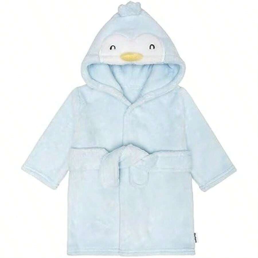 Gerber - Albornoz(0-9 Meses Azul Penguin) - Multicolor - Ver 1