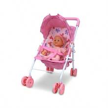 Anivia Brand Doll Stroller Playset, Suitable For Children 3+ Years Old, Includes 11-Inch Doll And Doll Stroller Toy Fits 11-Inch To 18-Inch Dolls, Great For Holiday, Christmas, And Birthday Gifts - Pink - View 5