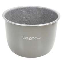 Be pro Chef Cubeta Cerámica Universal 6L Bepro Chef Ceratech para Olla a Presión Programable Recambio Antiadherente Ceramico Mayor Espesor Libre de Fluorocarbonos - Gris - Ver 1