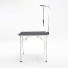 Pet Grooming Table, Dog And Cat Grooming Table, Grooming Table, Dog Grooming Accessories, Pet Grooming Table, Dog Grooming, With Arm, Foldable Groomer Table, Rubberized And Scratch-Resistant Dog Shearing Table - Black and White - View 10