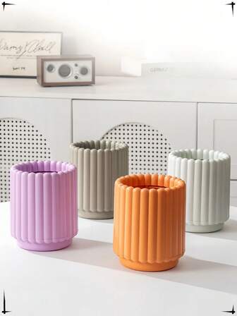 2025 Nueva papelera resistente y duradera de PP grueso con tapa abierta, papelera de escritorio, papelera de residuos para oficina, cocina, hogar