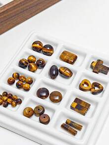 天然红棕色散珠，象征着炽热而热烈的爱情，丘比特之石，守护珍贵的爱情，适合制作情人节手链、项链、耳环和其他首饰，送给女孩/女士/女性，是送给女朋友的绝佳礼物（玫瑰粉） - 天然紅紋石 - 查看 9