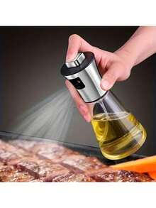 1 件套，玻璃油雾瓶，304 不锈钢压力厨房油分配器，橄榄油和烧烤油喷雾器，食用油瓶，适用于烹饪和烧烤，家庭酒店户外烧烤用品，年末大促销，价格实惠。 - 彩色 - 查看 9