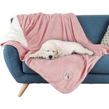 Petmaker Waterproof Pet Blanket Reversible Pink Throw Protects Couch Car Bed From Spills Stains Or Fur Dog And Cat Blankets By 50x60