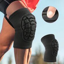 1 chiếc băng hỗ trợ đầu gối đa năng - Chất liệu dệt thoáng khí + đệm EVA, chống trượt, bền chắc, phù hợp cho thể thao, tập gym, đạp xe, cung cấp sự hỗ trợ linh hoạt. - màu đen - Xem 3