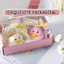 NewHandmade Taba Hamster Squishy Stress Relief Toys - Ultra Soft Silicone Squeeze Toys For Kids & Adults, Reusable Non-Violent Squishy Toys For Stress Relief & RelaxationTruck Toy - Chuột Hamster Trắng - Xem 6