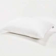 Turkish Made 80x80cm Double Pillowcase – Soft 50% Cotton 50% Polyester Blend 2 Pc - White - View 1