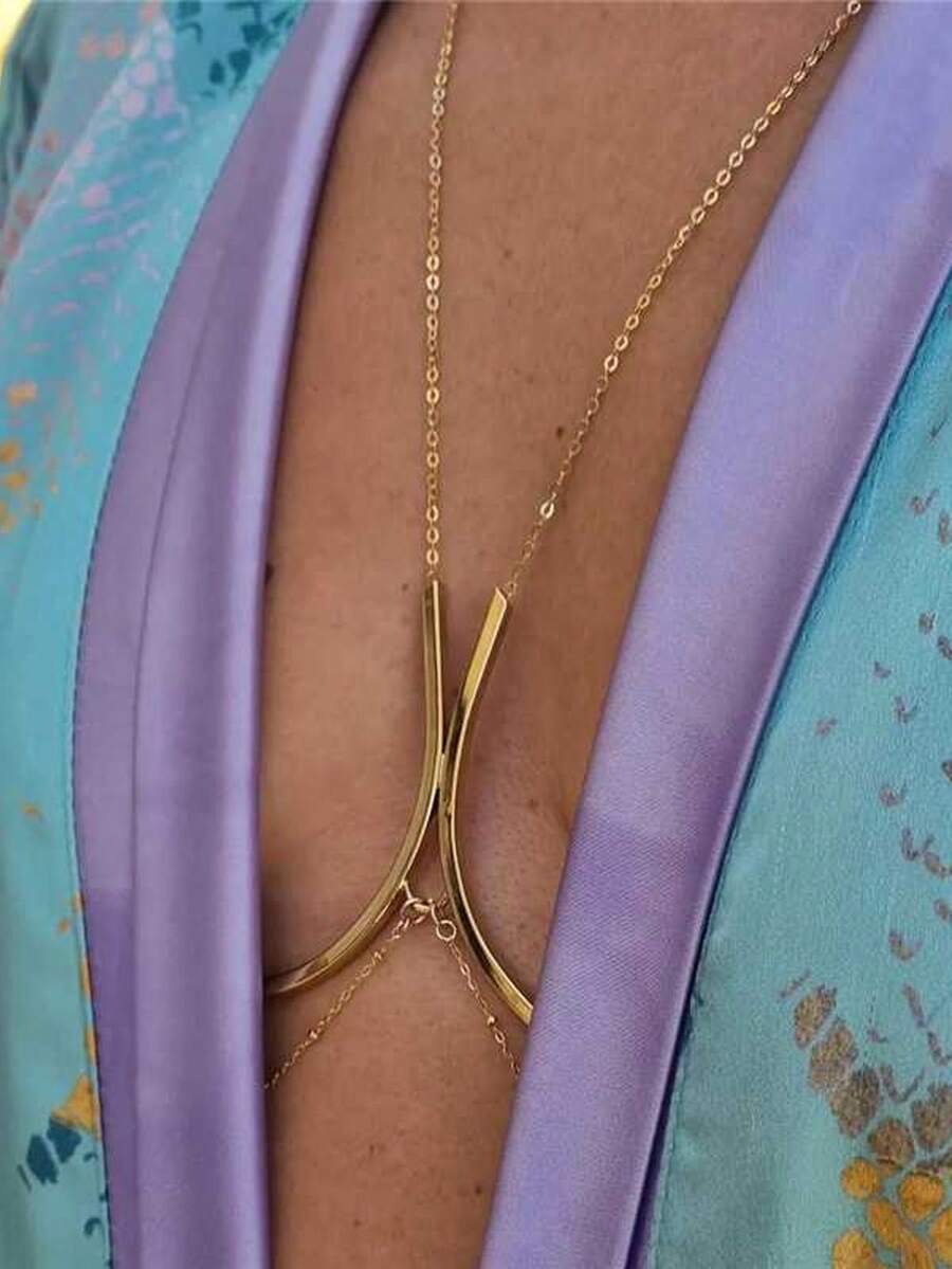 STONEFANS Sexy Metal Bra Chain Body Jewelry Women Accessories Rave Luxury Beach Summer Festival Bikini Top Party Sexy Clothing 2025