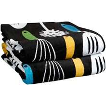 T-fal Textiles - Toalla de cocina, paquete de 2, café(Utensilios) - Multicolor - Ver 1