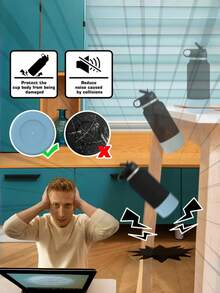 1pc Silicone Anti-Slip Water Bottle Boot Protector - Protects And Grips Your Water Bottle For Easy Handling - Multicolor - View 9