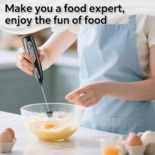 三速USB充电式电动奶泡器，配备2个可选奶泡头（奶泡器和打蛋器）| 强劲手持式饮品搅拌器，秒速打出绵密奶泡，适用于咖啡、卡布奇诺、巧克力等饮品，304不锈钢材质，静音便携迷你搅拌机 | 家庭咖啡师的完美礼物