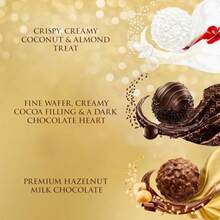 Collection Premium Assorted Hazelnut Dark Chocolate And Coconut 16 Count Holiday Gift Box 6.1 Oz - 如圖 - 查看 5