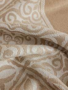 1pc Reindeer Pattern Beige & Coffee Table Cover, Minimalist Nordic Style Tablecloth, Square Tabletop Protector Dustproof Tablecloth, Suitable For Kitchen, Wedding, Coffee Table, Summer And Autumn Events Table Decor Tablecloth Rectangle - New Year Essentials - For Christmas Gift - Coffee Brown - View 9