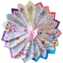 - Pauelo de algodn para mujer - 10 piezas + Floral2 - Ver 3