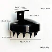Spazzola per il lavaggio dei capelli in silicone, spazzola per massaggiare il cuoio capelluto per la pulizia e il relax