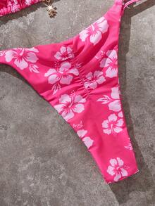 PEPPERMOLLY Bộ bikini hai mảnh màu hồng đậm bán chạy nhất mùa Xuân/Hè 2026, gồm áo và quần tam giác, kiểu dáng gợi cảm và tôn dáng, thích hợp cho kỳ nghỉ biển và tiệc bể bơi của phụ nữ. - Hồng đậm - Xem 6