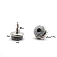 20pcs Furniture Leg Nails, Table & Chair Felt Screws, Anti-Slip Pads, Wood Floor Protector Nails, Furniture Hardware - Multicolor - View 7